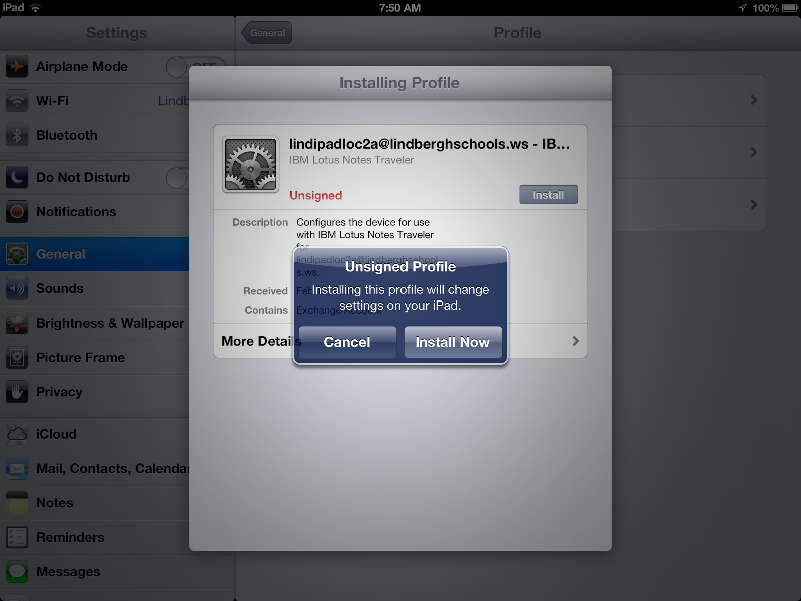 Установить сертификат на iphone